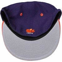 Casquette ajustée basique 59FIFTY Clemson Tigers New Era - Violet/Orange