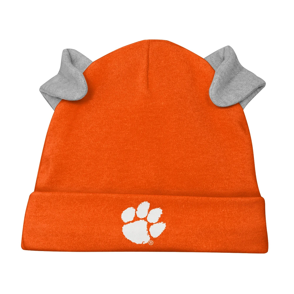 Newborn & Infant Orange/White Clemson Tigers Dream Team Raglan Long Sleeve Bodysuit Hat Pants Set