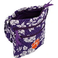 Vera Bradley Clemson Tigers Rain Garden Triple-Zip Hipster Crossbody Bag