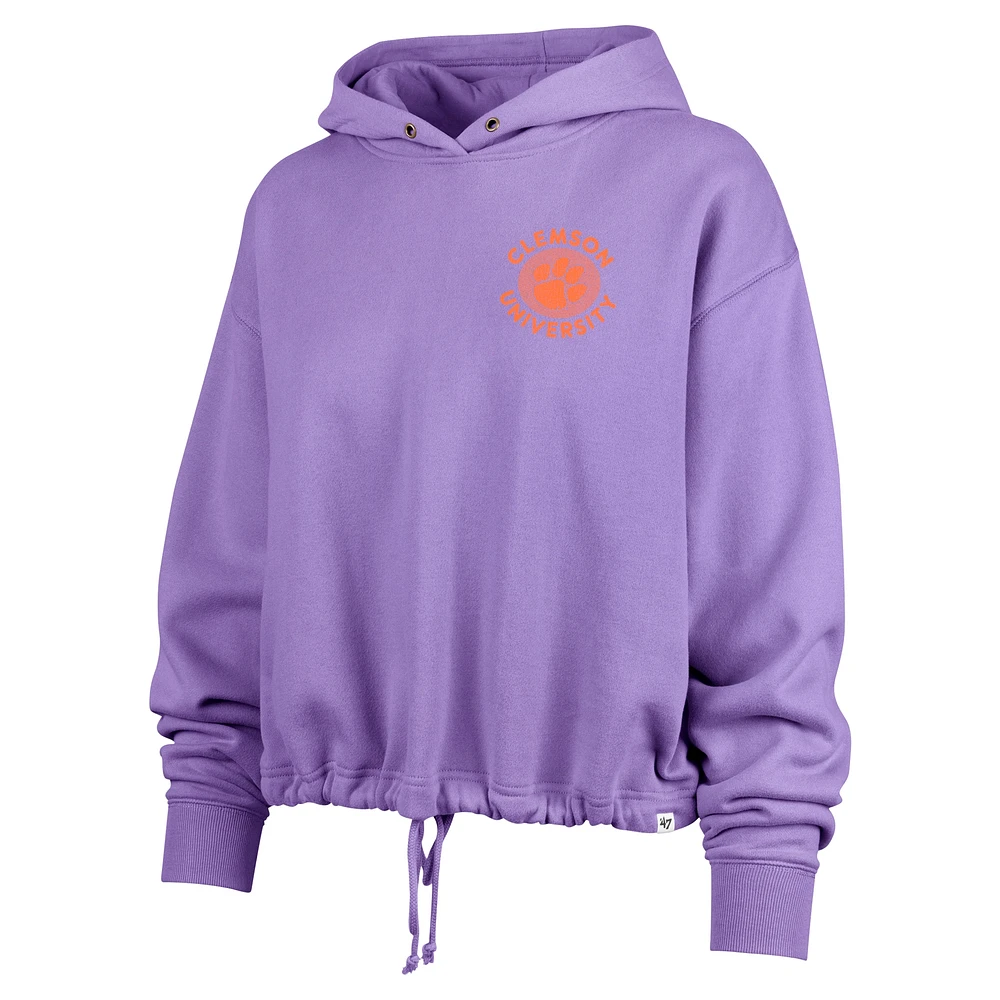 Sweat à capuche violet Luminance Dot Venice pour femme '47 Clemson Tigers