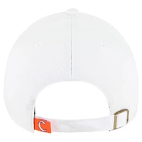Women's '47 White Clemson Tigers Pensacola Clean Up Adjustable Hat