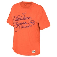 Women's Colosseum x Wrangler Orange Clemson Tigers Lasso Oversized T-Shirt