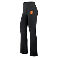 Women's Fanatics Black Clemson Tigers Training Camp Maxed Out Flare Leggings