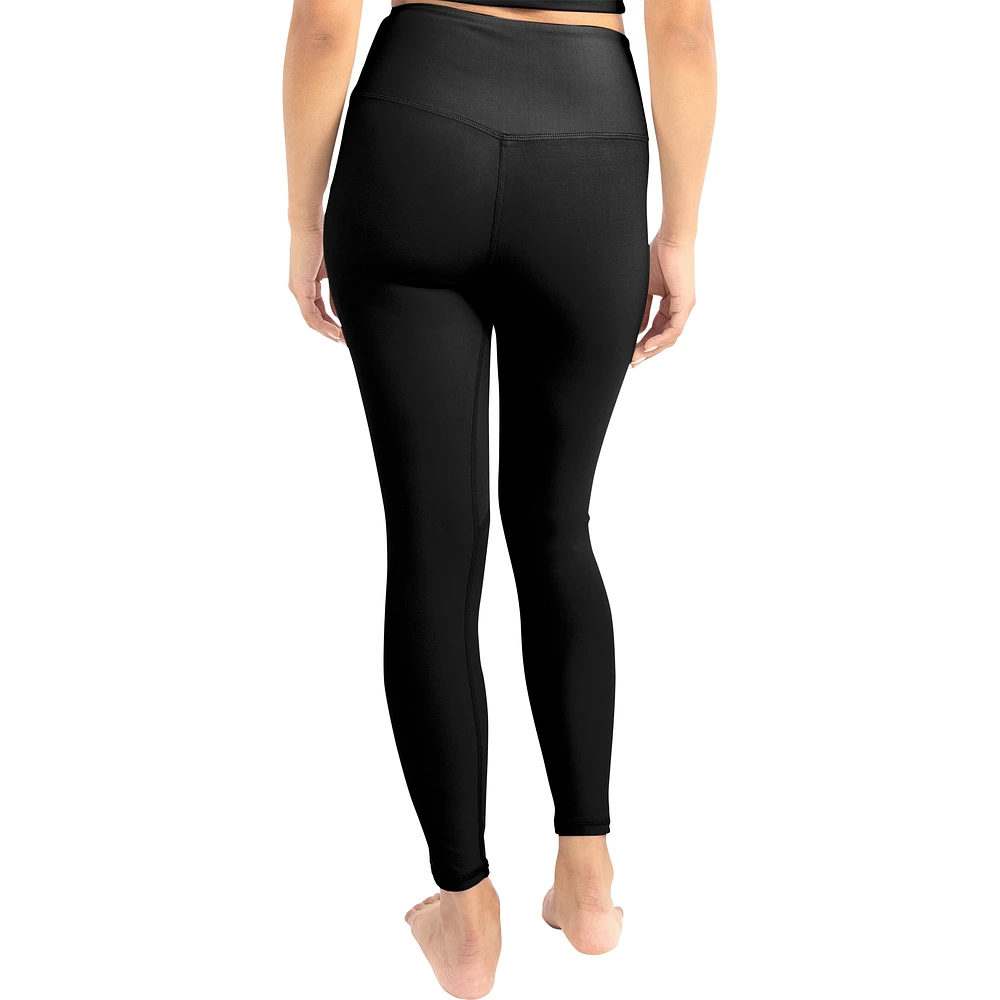 Women's Kadi Brand Black Clemson Tigers Buttery Soft Midi Bra & Leggings Set