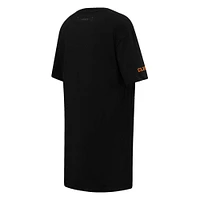 Women's Pro Standard Black Clemson Tigers Tonal Neutral Mini T-Shirt Dress