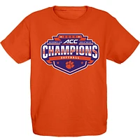 Youth Blue 84  Orange Clemson Tigers 2025 ACC Softball Conference Tournament Champions Locker Room T-Shirt