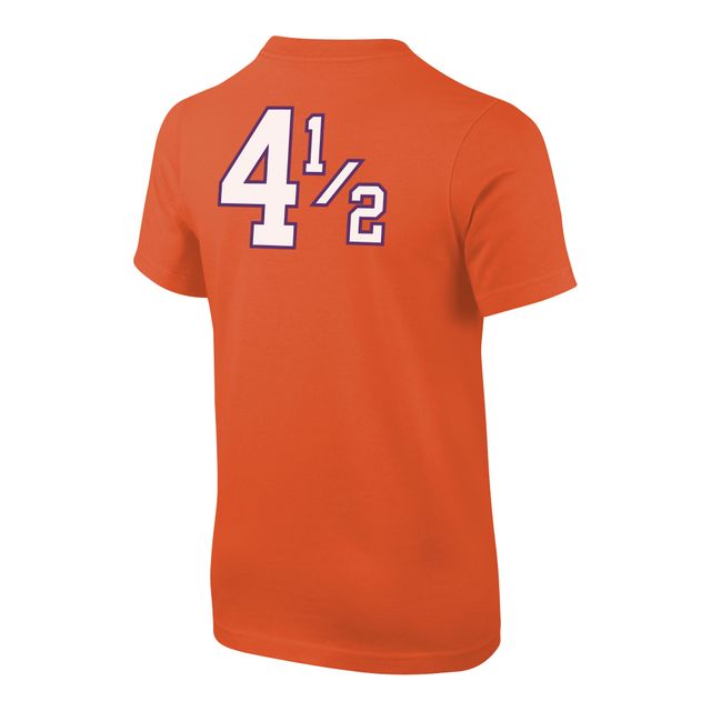 T-shirt joueur Nike Orange Clemson Tigers Disney+ #4½ pour jeune