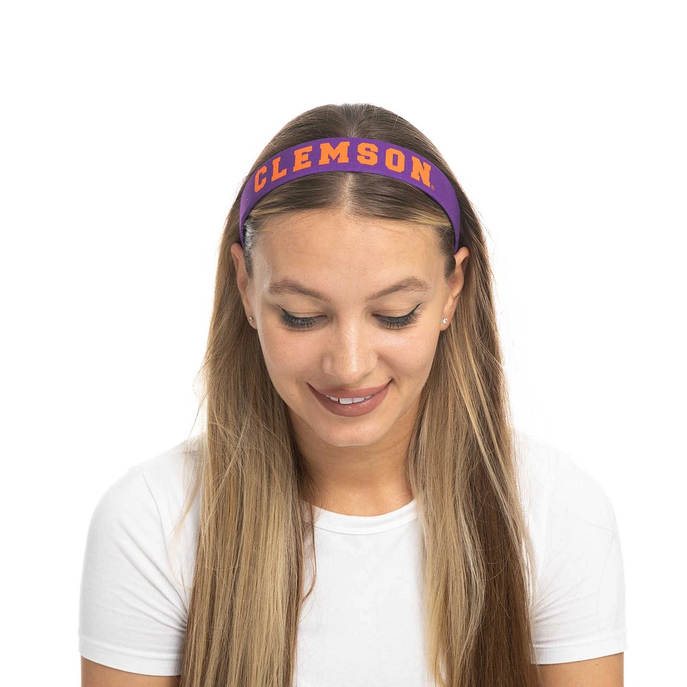 ZooZatz Purple Clemson Tigers Hard Headband