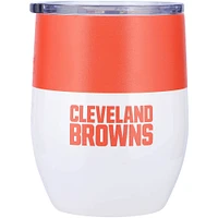 Cleveland Browns 16oz. Colorblock Stainless Steel Curved Tumbler