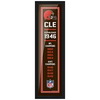 Cleveland Browns - 6'' x 22'' Team Empire Framed Artwork