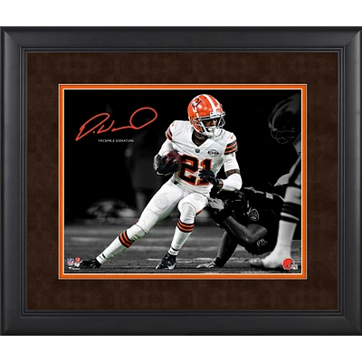 Denzel Ward Cleveland Browns Facsimile Signature Framed 11'' x 14'' Spotlight Photograph
