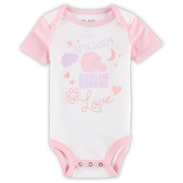 Ensemble body et legging tutu Cleveland Browns blanc pour nouveau-né bébé