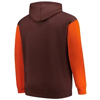 Men's Fanatics Brown Cleveland Browns Big & Tall Outline Pullover Hoodie
