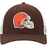 Men's '47 Brown/White Cleveland Browns Trucker Snapback Hat