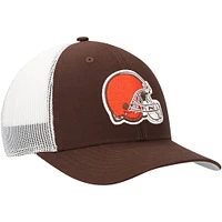 Men's '47 Brown/White Cleveland Browns Trucker Snapback Hat