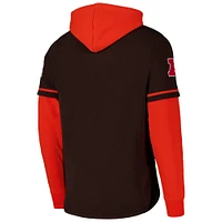 Men's '47 Brown Cleveland Browns Shortstop Pullover Hoodie