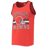 Men's '47 Orange Cleveland Browns Edge Super Rival Tank Top