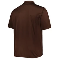 Men's Brown Cleveland Browns Big & Tall Birdseye Polo