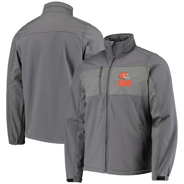 Blouson à fermeture éclair intégrale Dunbrooke Graphite Cleveland Browns Circle Zephyr pour hommes