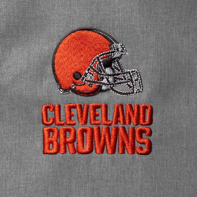 Blouson à fermeture éclair intégrale Dunbrooke Graphite Cleveland Browns Circle Zephyr pour hommes