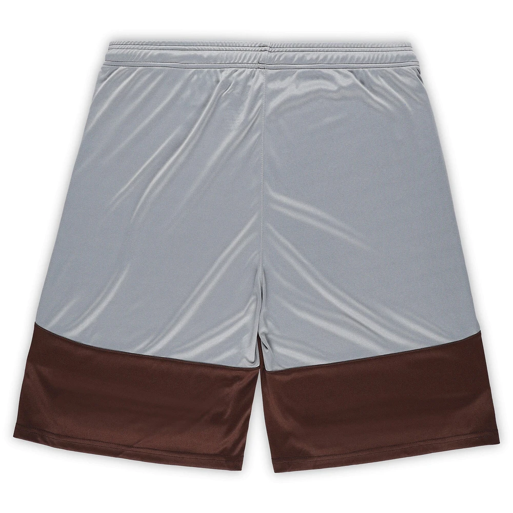 Men's Fanatics Brown Cleveland Browns Big & Tall Team Logo Shorts