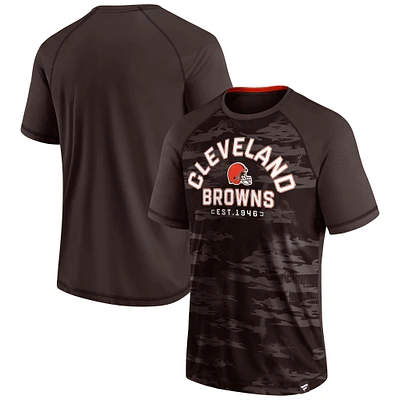 Men's Fanatics Brown Cleveland Browns Hail Mary Defender Raglan T-Shirt