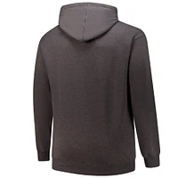 Men's Fanatics Heather Charcoal Cleveland Browns Big & Tall Pullover Hoodie