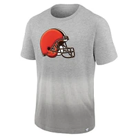 Men's Fanatics Heathered Gray Cleveland Browns Team Ombre - T-Shirt
