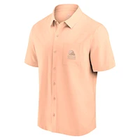 Chemise boutonnée pour hommes Fanatics rose clair Cleveland Browns Front Office