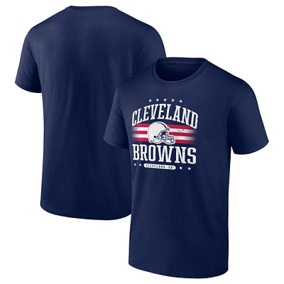 T-shirt Americana Fanatics pour hommes, bleu marine, Cleveland Browns