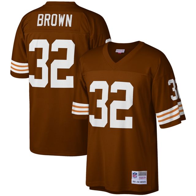 Maillot réplique Mitchell & Ness Jim Brown Cleveland Browns Legacy pour hommes