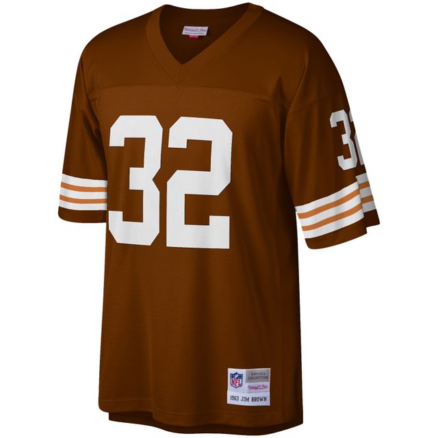 Maillot réplique Mitchell & Ness Jim Brown Cleveland Browns Legacy pour hommes