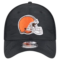 Men's New Era Black Cleveland Browns Active Camo 39THIRTY Flex Hat