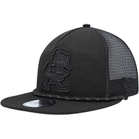Casquette trucker New Era Cleveland Browns Illumination Golfer Snapback noire pour homme