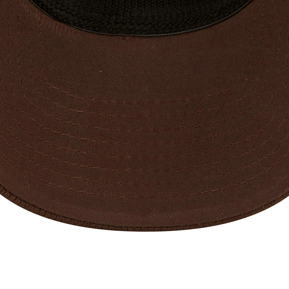 Men's New Era Brown Cleveland Browns A-Frame - 9FORTY Snapback Hat