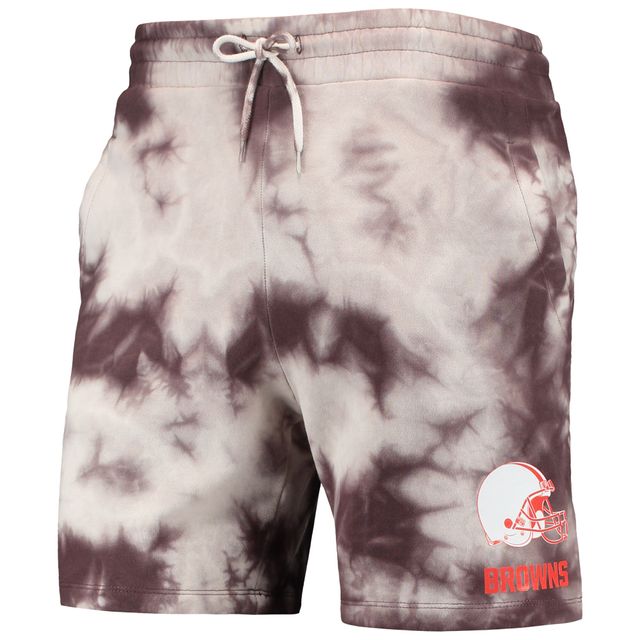Short tie-dye marron des Cleveland Browns New Era pour homme