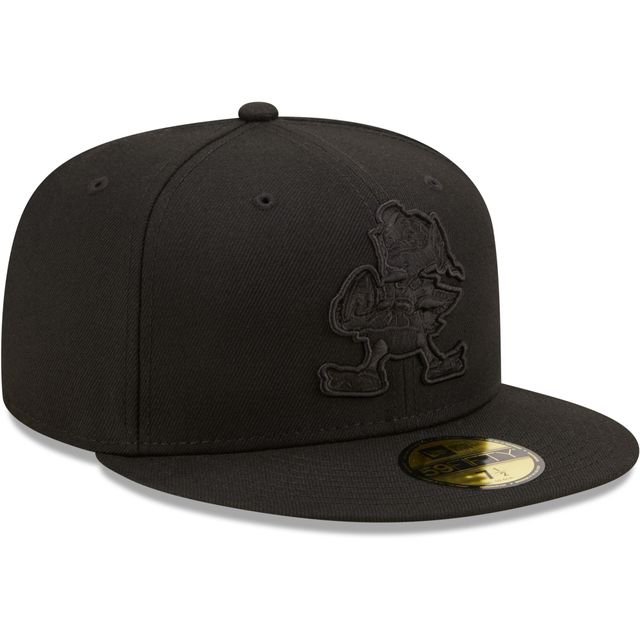 Casquette ajustée 59FIFTY Cleveland Browns pour homme avec logo alternatif noir sur New Era