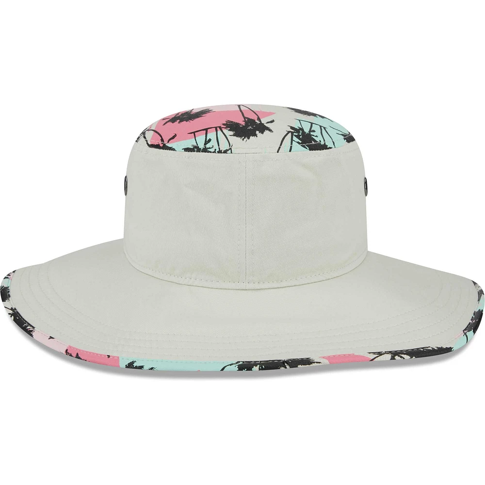 Men's New Era Khaki Cleveland Browns Retro Beachin' Bucket Hat