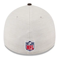 Men's New Era Stone/Brown Cleveland Browns 2024 Sideline Historic 39THIRTY Flex Hat