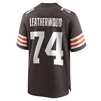 Men's Nike Alex Leatherwood  Brown Cleveland Browns Team Game Jersey