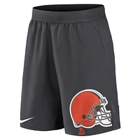 Short Performance Cleveland Browns Stretch Nike pour homme, anthracite