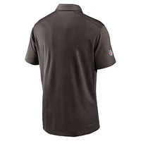 Men's Nike Brown Cleveland Browns 2024 Sideline Victory Performance Polo