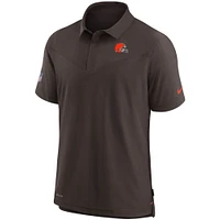 Men's Nike Brown Cleveland Browns Sideline UV Performance Polo