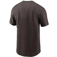 Men's Nike Brown Cleveland Browns Team Property Of Essential T-Shirt