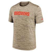 Men's Nike Brown Cleveland Browns Team Sideline Velocity Performance - T-Shirt