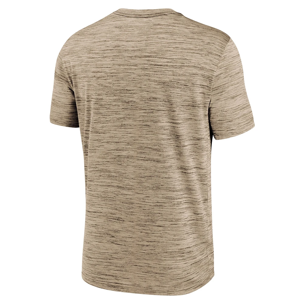 Men's Nike Brown Cleveland Browns Team Sideline Velocity Performance - T-Shirt
