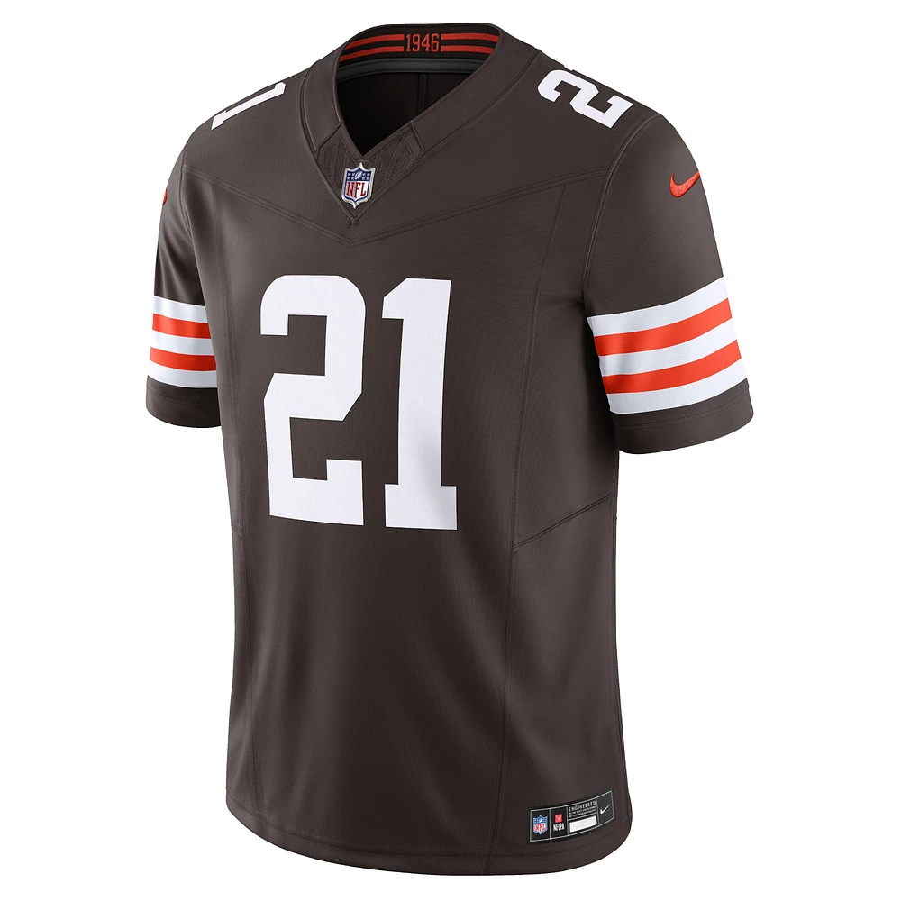 Nike Denzel Ward Marron Cleveland Browns Vapor F.U.S.E. Maillot limité