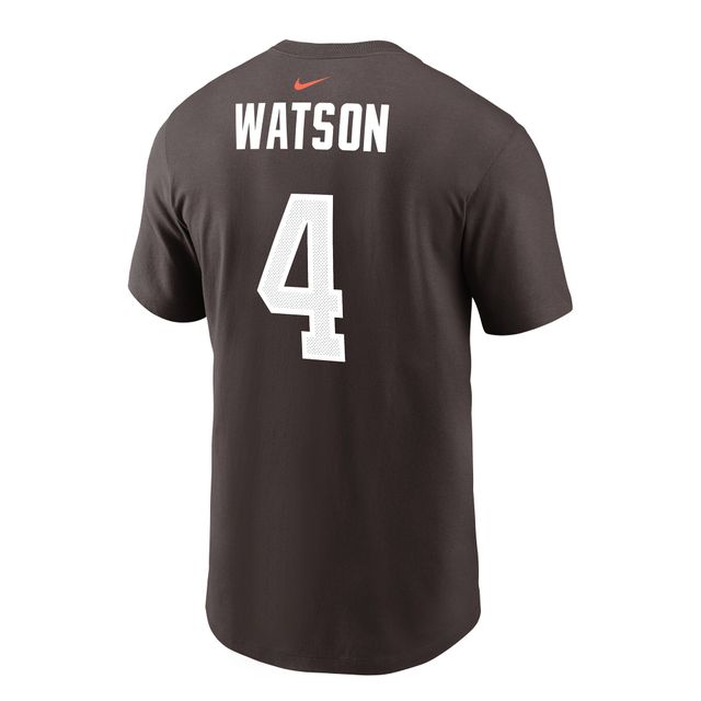 T-shirt Nike Deshaun Watson pour hommes, marron, nom et numéro du joueur des Cleveland Browns