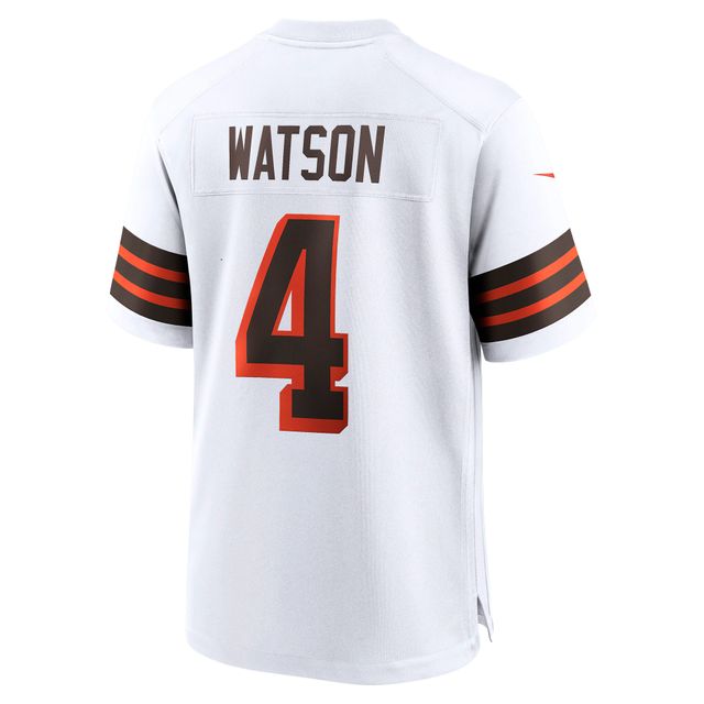 Maillot de match alternatif Nike Deshaun Watson pour hommes, blanc, Cleveland Browns