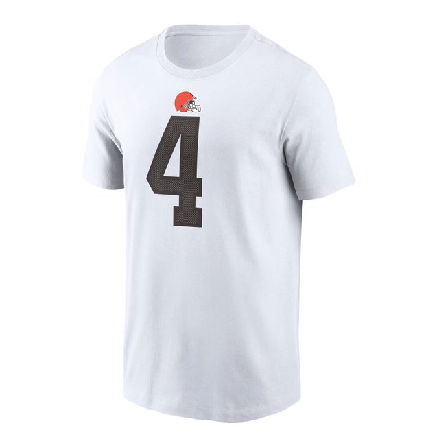 T-shirt Nike Deshaun Watson pour homme, blanc, nom et numéro du joueur des Cleveland Browns